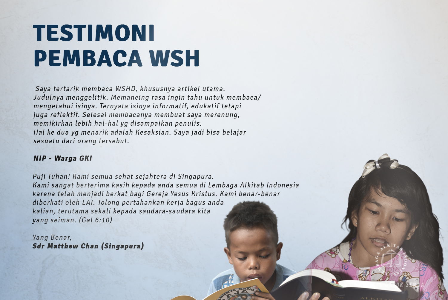 Image ofTESTIMONI PEMBACA WSH